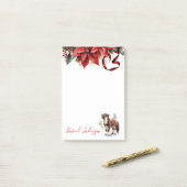  Kerst Pony, Poinsettias en Lint Post-it® Notes (Op bureau)