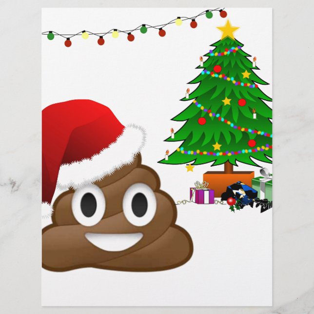 kerst poo emoji (Voorkant)