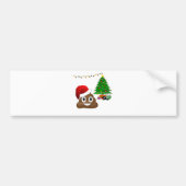 kerst poo emoji bumpersticker (Voorkant)