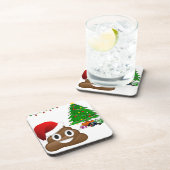 kerst poo emoji drankjes onderzetter (Rechterzijde)