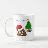 kerst poo emoji koffiemok (Links)