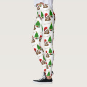 kerst poo emoji leggings (Links)