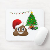 kerst poo emoji muismat (Met muis)