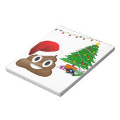 kerst poo emoji notitieblok (Linkerzijde)