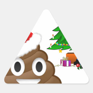 kerst poo emoji sticker