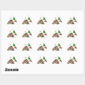 kerst poo emoji sticker (Vel)