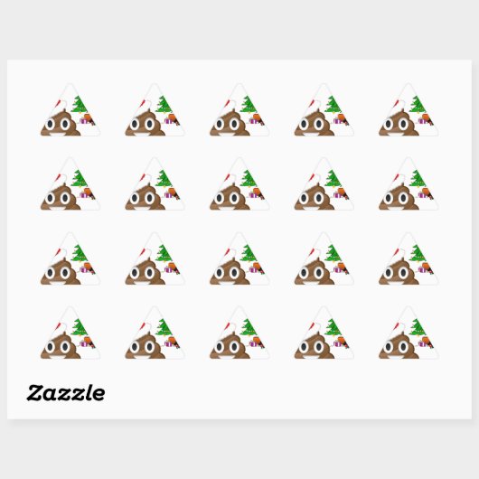 kerst poo emoji sticker (Vel)