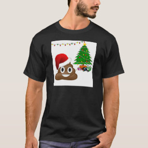 kerst poo emoji t-shirt