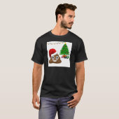 kerst poo emoji t-shirt (Voorkant volledig)