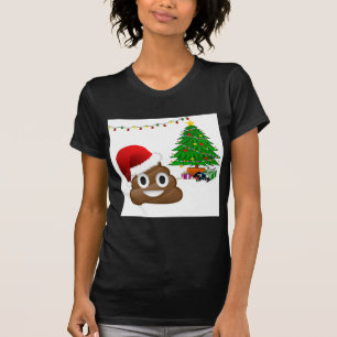 kerst poo emoji t-shirt