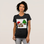 kerst poo emoji t-shirt (Voorkant volledig)