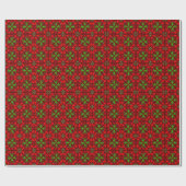 Kerst Poodles Cadeaupapier (Vlak)