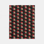Kerst poop emoji Schattige Funny Pattern Fleece Deken (Voorkant)