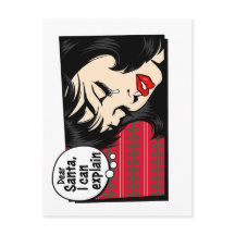 Kerst Pop Art Meisje Sinterklaas Ik Kan Het Uitleg