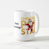 Kerst Pop Star Robot Kerstman Grafisch Koffiemok (Voorkant rechts)
