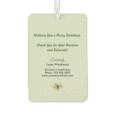 Kerst Pop van | Zakelijke marketing bedankt Luchtverfrisser (Achterkant)