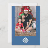 Kerst Portugees Tegels Holly verlaat lijst Kaart (Achterkant)