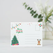 Kerst Posr Kaart (Staand voorkant)