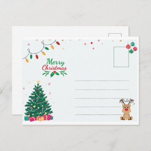 Kerst Posr Kaart (Voorkant / Achterkant)