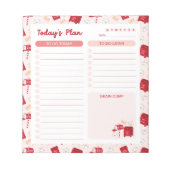 Kerst Post Dagelijkse Takenlijst Planner Notitieblok (Voorkant)