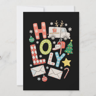 Kerst Postbode Kerstvakantie Seizoen Feestdagenkaart