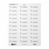 Kerst Postbus Retouradres Etiket (Full Sheet)