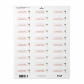 Kerst Postbus Rode Tekst Retouradres Etiket (Full Sheet)