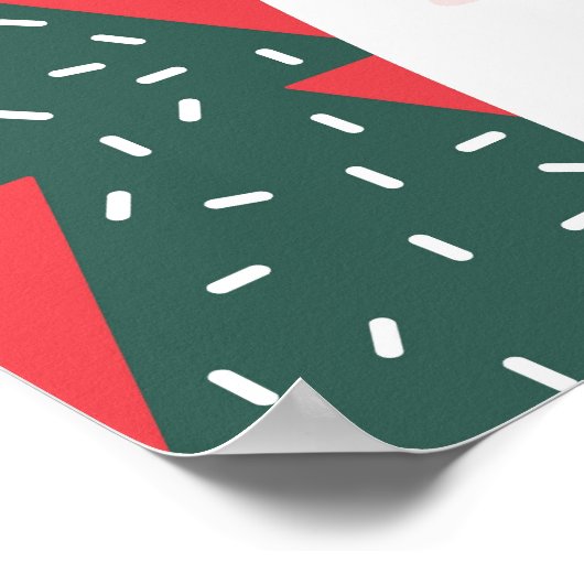 Kerst Poster, Schattigee Xmas Wall Art, Polar Beer Poster (Hoek)