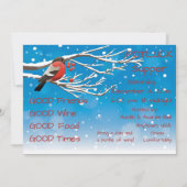 Kerst Pot Luck Dinerfeest Kaart (Voorkant)