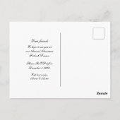 Kerst Potluck Diner Oude Wereld Scroll Uitnodiging (Achterkant)