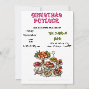 Kerst Potluck Uitnodiging