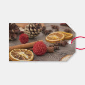 Kerst Potpourri Gift Label Cadeaulabel (Voorkant (Horizontaal))