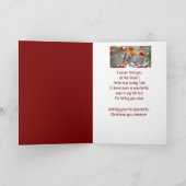 Kerst Prachtige Man Engels Robin Bird Feestdagen Kaart (Binnen)