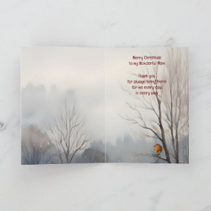 Kerst Prachtige moeder Engels Robin Kaart