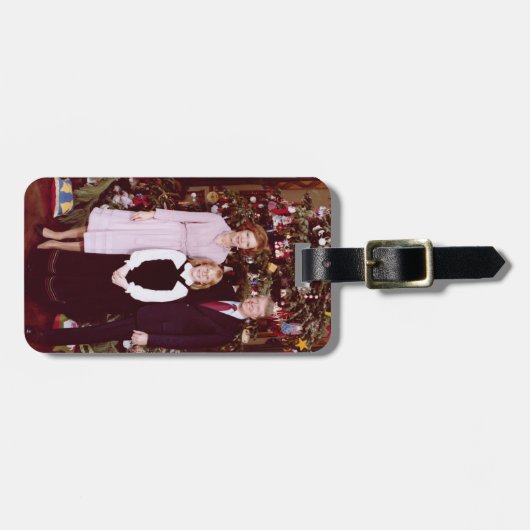 Kerst President James Jimmy Carter Witte Huis Bagagelabel (Voorkant horizontaal)