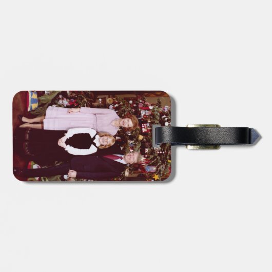 Kerst President James Jimmy Carter Witte Huis Bagagelabel (Achterkant horizontaal)