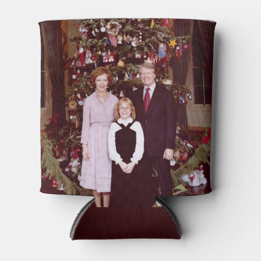 Kerst President James Jimmy Carter Witte Huis Blikjeskoeler (Voorkant)