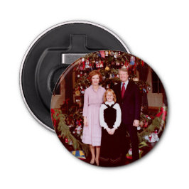 Kerst President James Jimmy Carter Witte Huis Button Flesopener