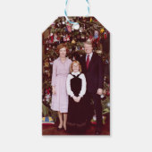Kerst President James Jimmy Carter Witte Huis Cadeaulabel (Voorkant)