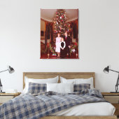 Kerst President James Jimmy Carter Witte Huis Canvas Afdruk (Insitu (Slaapkamer))