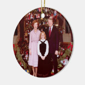Kerst President James Jimmy Carter Witte Huis Keramisch Ornament (Links)