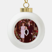 Kerst President James Jimmy Carter Witte Huis Keramische Bal Ornament (Voorkant)