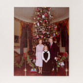 Kerst President James Jimmy Carter Witte Huis Legpuzzel (Verticaal)