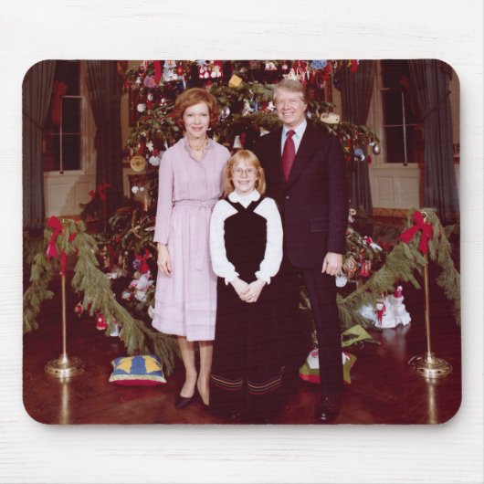 Kerst President James Jimmy Carter Witte Huis Muismat (Voorkant)