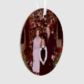 Kerst President James Jimmy Carter Witte Huis Ornament (voorkant)