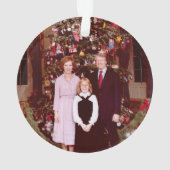 Kerst President James Jimmy Carter Witte Huis Ornament (achterkant)