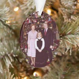 Kerst President James Jimmy Carter Witte Huis Ornament
