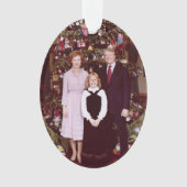 Kerst President James Jimmy Carter Witte Huis Ornament (voorkant)
