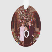 Kerst President James Jimmy Carter Witte Huis Ornament (achterkant)