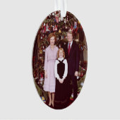 Kerst President James Jimmy Carter Witte Huis Ornament (voorkant)